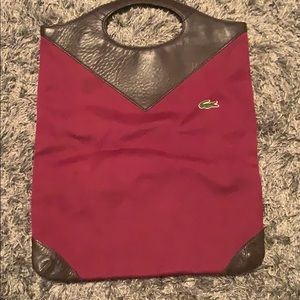 Purple Lacoste bag